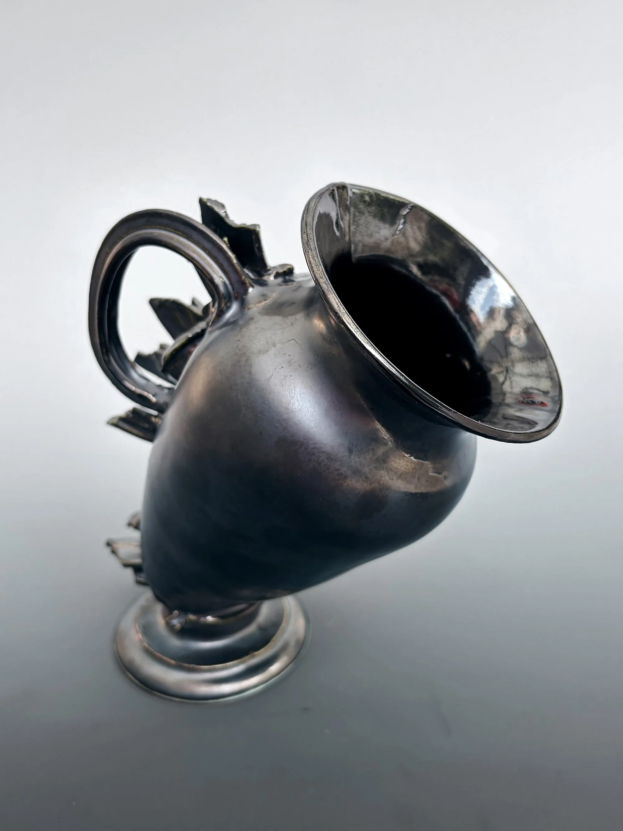 Black Tilted Vase 2026 porcelain 8x7.jpeg