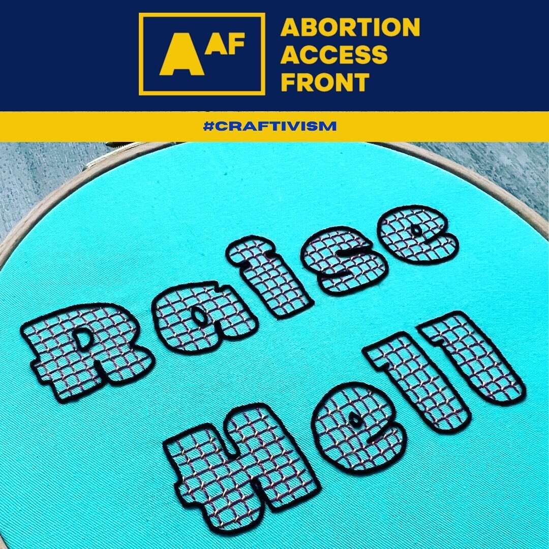 #Craftivism #Abortion #Fundraiser

I&rsquo;ve teamed up with a dozen amazing fiber artists and we are working with @abortionfront to inspire and reward donors. 

Every month for a year, a new fiber artist will be rewarding $10+ donors to Abortion Acc