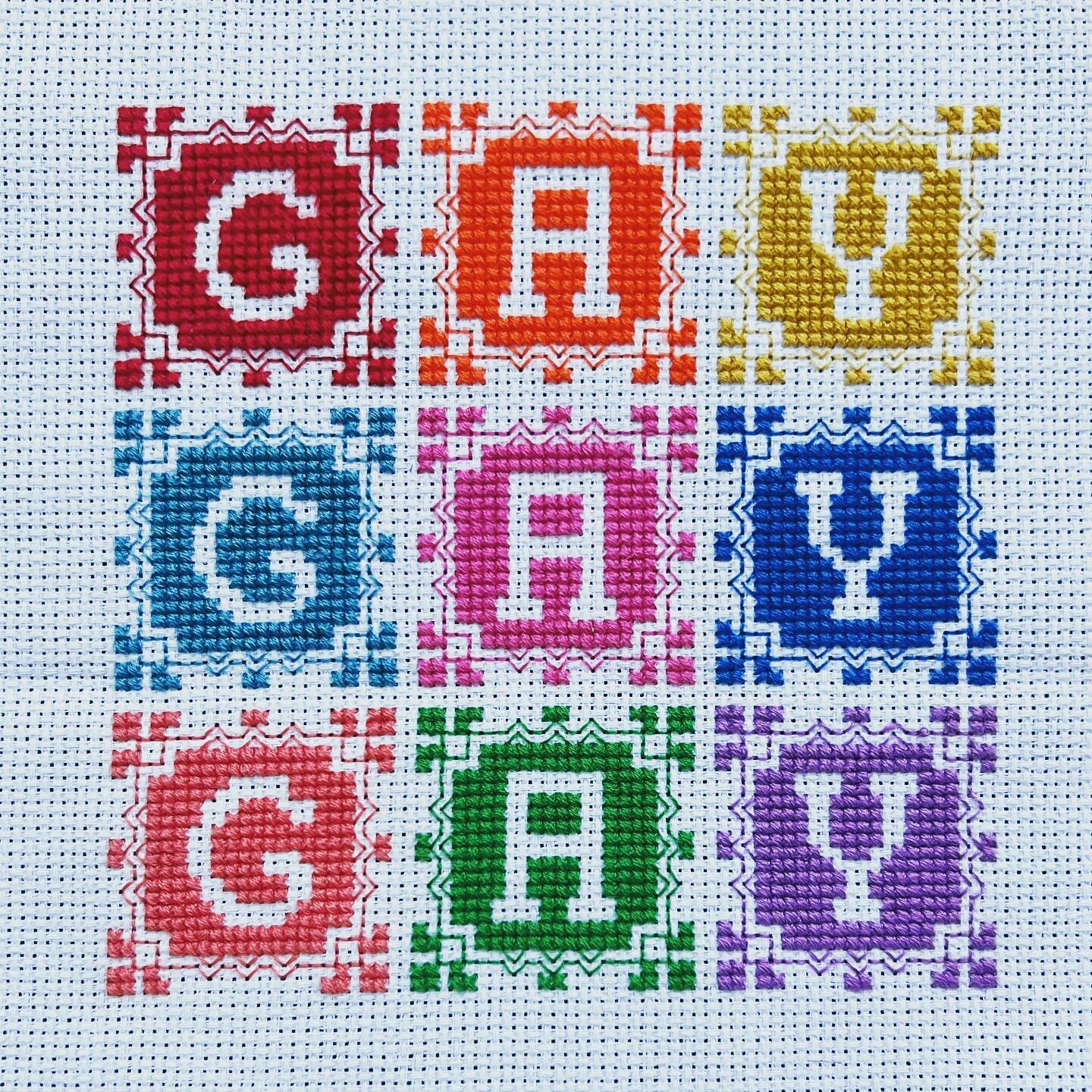 I keep forgetting to tell you that I did my annual art drop on my website. Best gifts are handmade and support artists. ;) Get &lsquo;em while they are hot! Say Gay is both available to purchase or the pattern is available for you on my free patterns