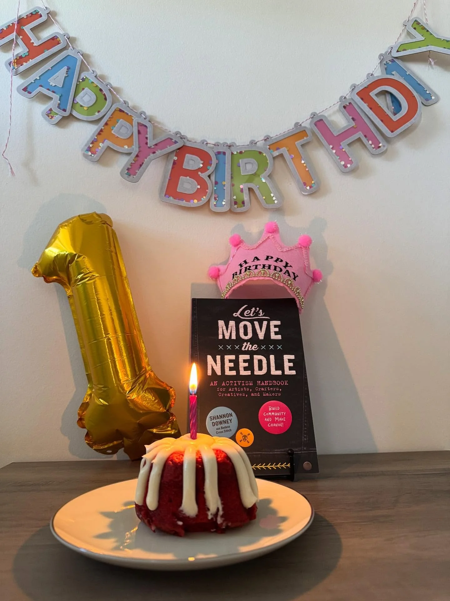 Y’all! My baby turns 1 today!!! The last year has been a wild adventure and I am so so so grateful to all of you who have read the book, shown up to discuss it, learned how to embroider, asked me thoughtful questions, read it in your book clubs