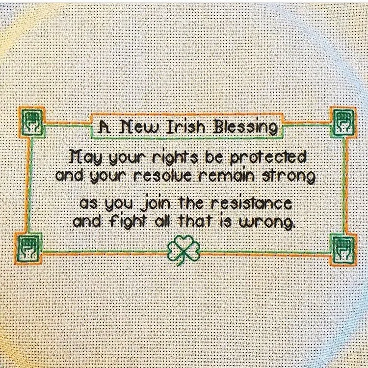 Happy St Patrick&rsquo;s Day! Free pattern on my website. ✊🏼🇮🇪☘️