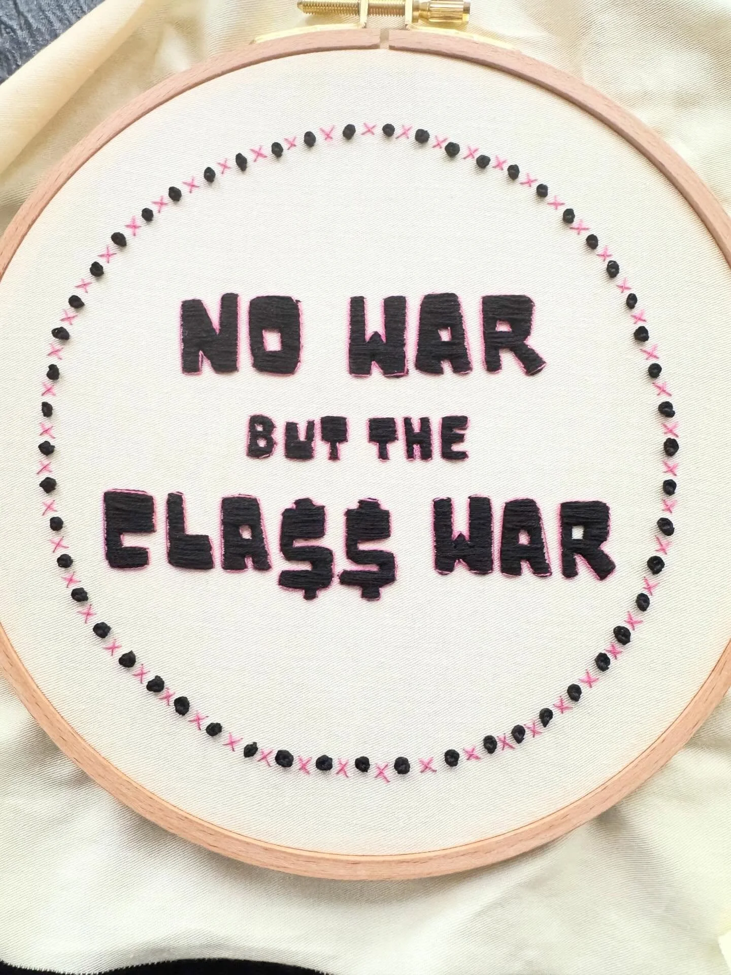 I said what I said. 
Free Pattern on my website and in this month&rsquo;s newsletter. 

#craftivism #embroidery