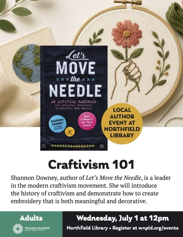 Craftivism 101 - Embroidery 