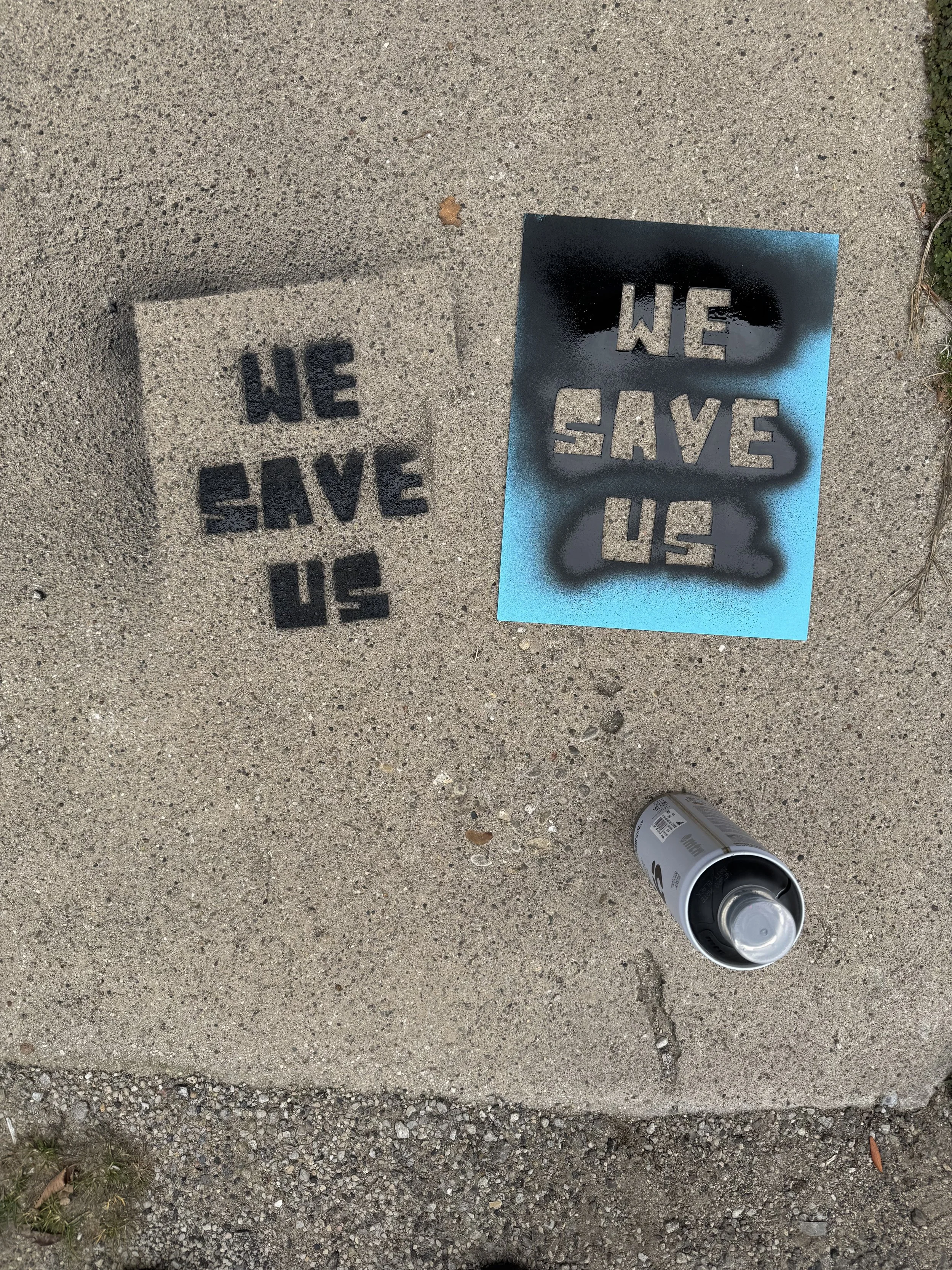 Tah-dah! Grab your stencil and spray paint and carry on.