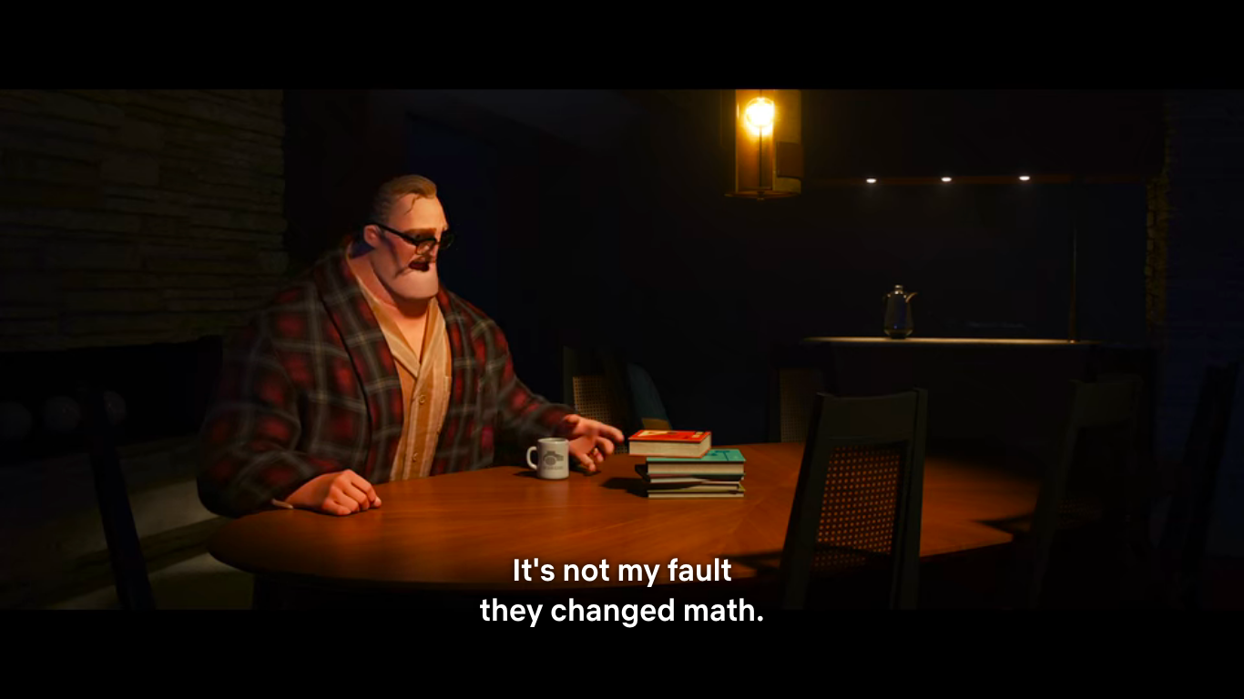 Mr. Incredible Becomes Math 