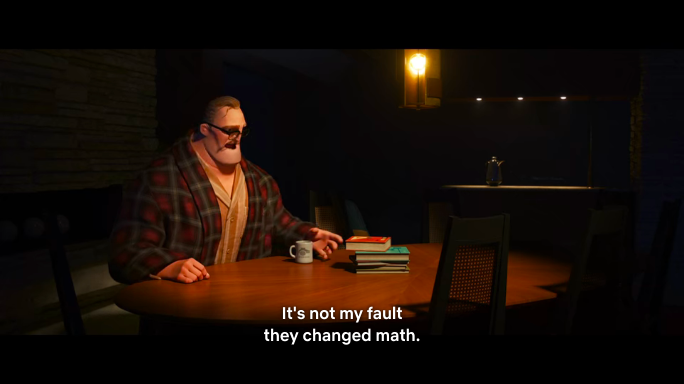 Mythbusting Mr. Incredible's New Math — The PhD Princess