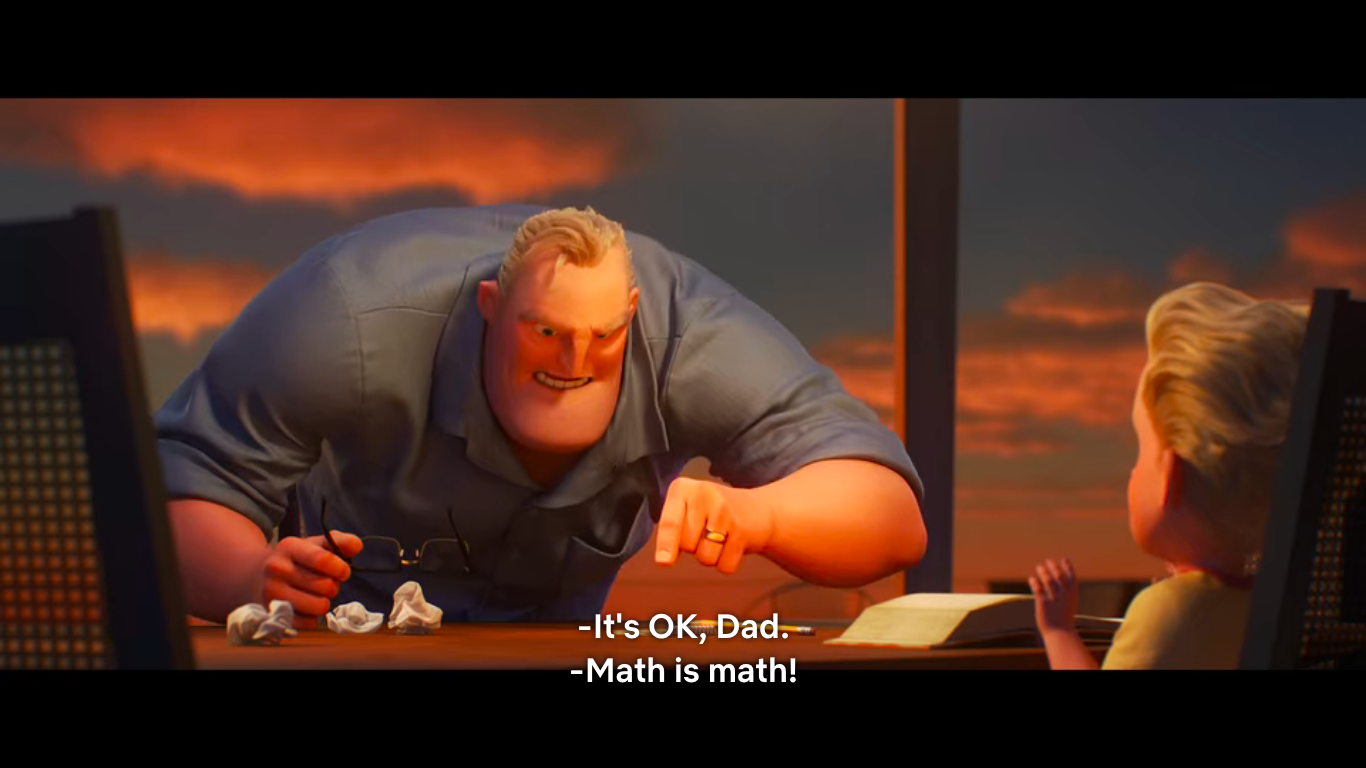 Create meme the incredibles 2 cartoon 2018, The incredibles, math is math  incredibles - Pictures 