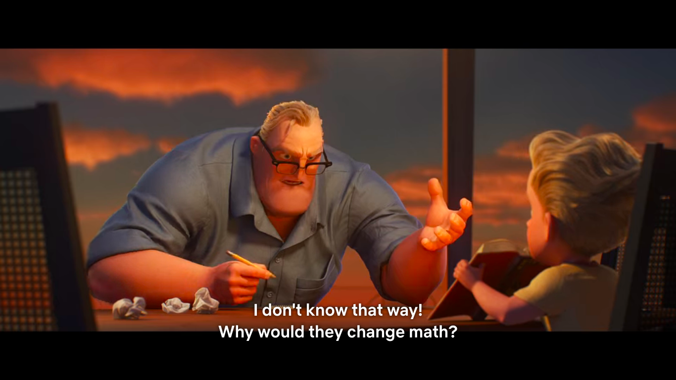 Mythbusting Mr. Incredible's New Math — The PhD Princess