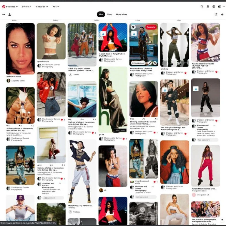 My Pinterest Aaliyah rabbit hole
