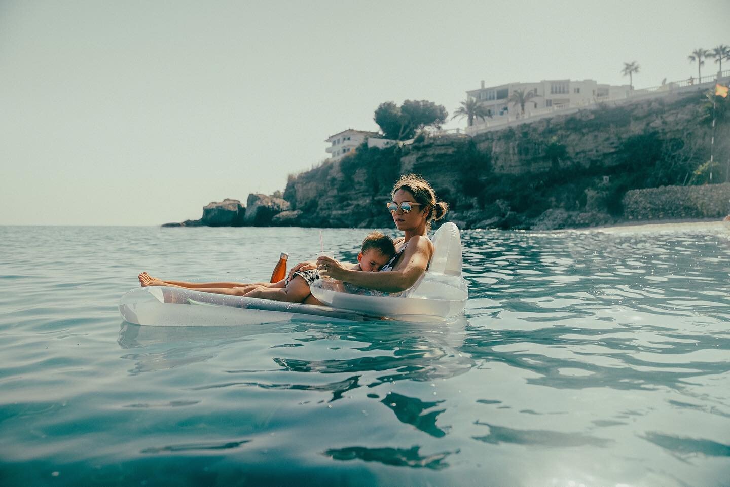 Floating on the mediterranean sea with a tiny babe in my arms is my top ocean moment of all time. What's yours? 🌊🌊🌊 ⁠⠀⁠