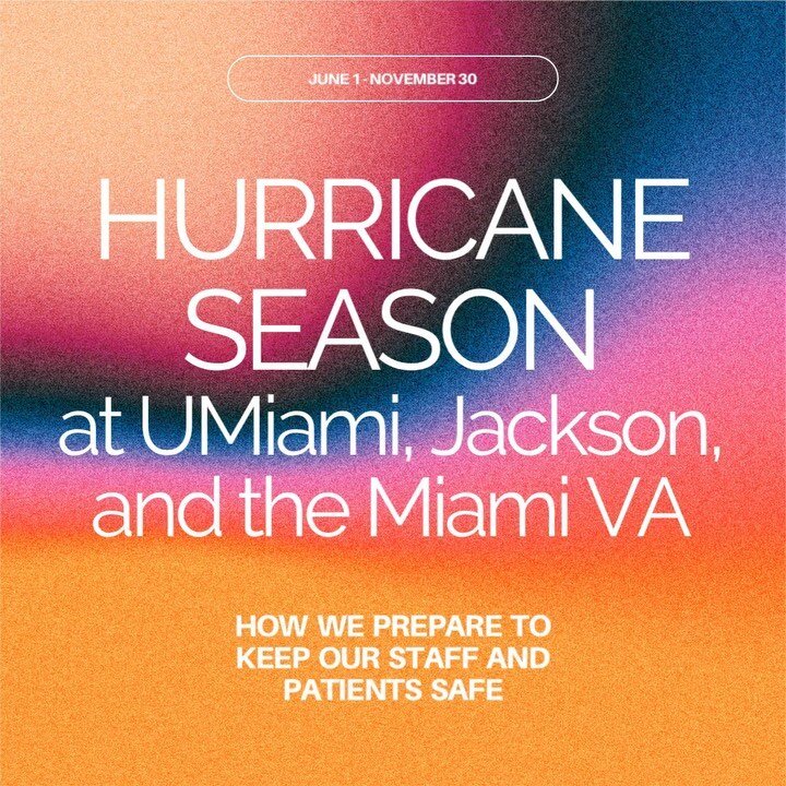 Here&rsquo;s how we prepare as a program to keep our house staff and patients safe during hurricanes and tropical storms 🌊

For more information on storm preparedness visit https://www.miamidade.gov/global/emergency/hurricane/home.page