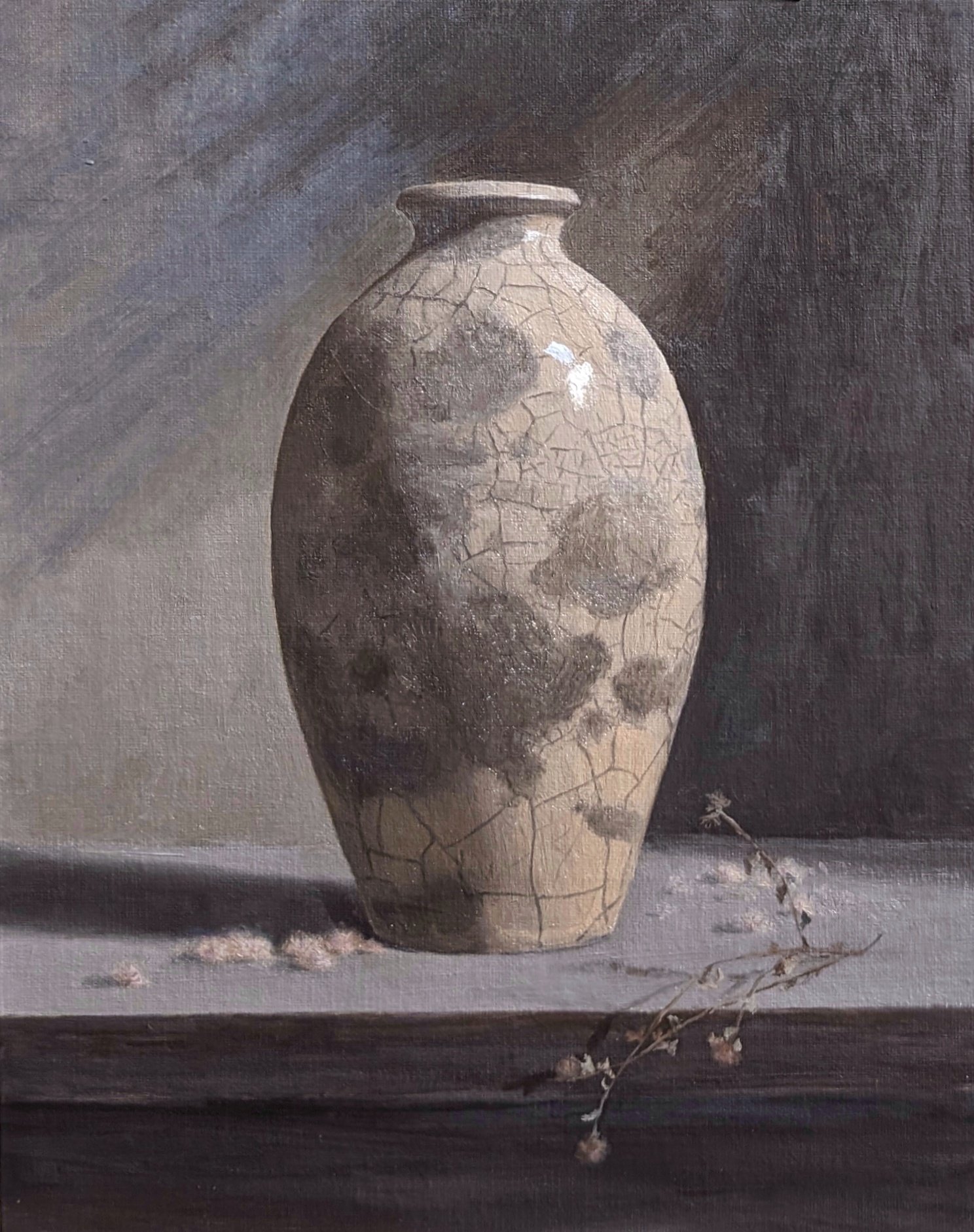 Raku Vase,
Oil on Panel,
10'' x 8''
2024.