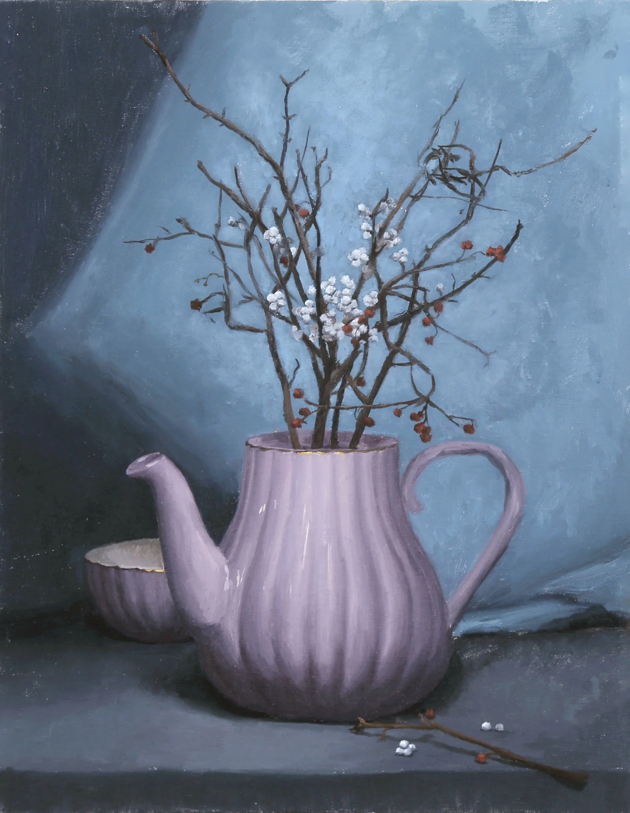 Winter Berries, 
Oil on Panel,
14'' x 11''
2023. Available