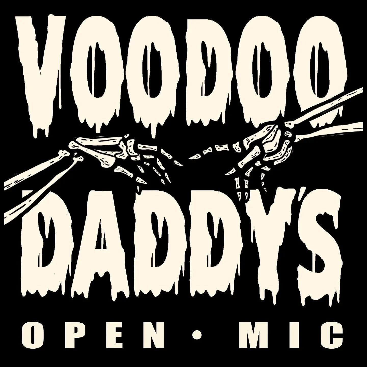 TONIGHT 

VOODOO DADDY'S OPEN MIC 

TUESDAY 20 MAY

Bring your weird. 

Anything goes - music, poetry, stand-up comedy, dance, drag, burlesque, mime, keepie-uppies, circus, magic, sketch shows, performance art, kung fu, theatre, football chants, impr