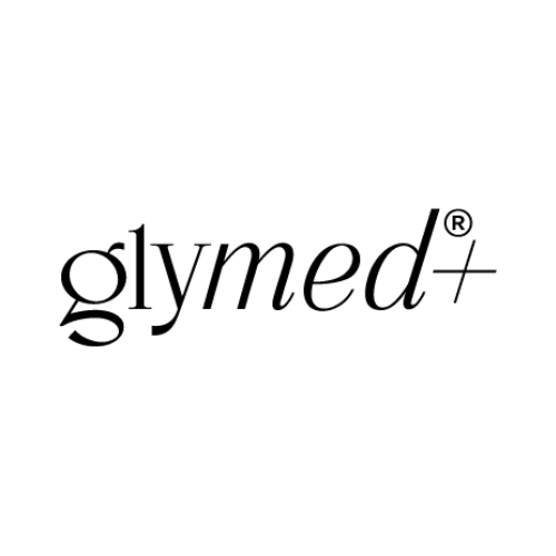 Glymed logo in black text with a registered trademark symbol on a white background.