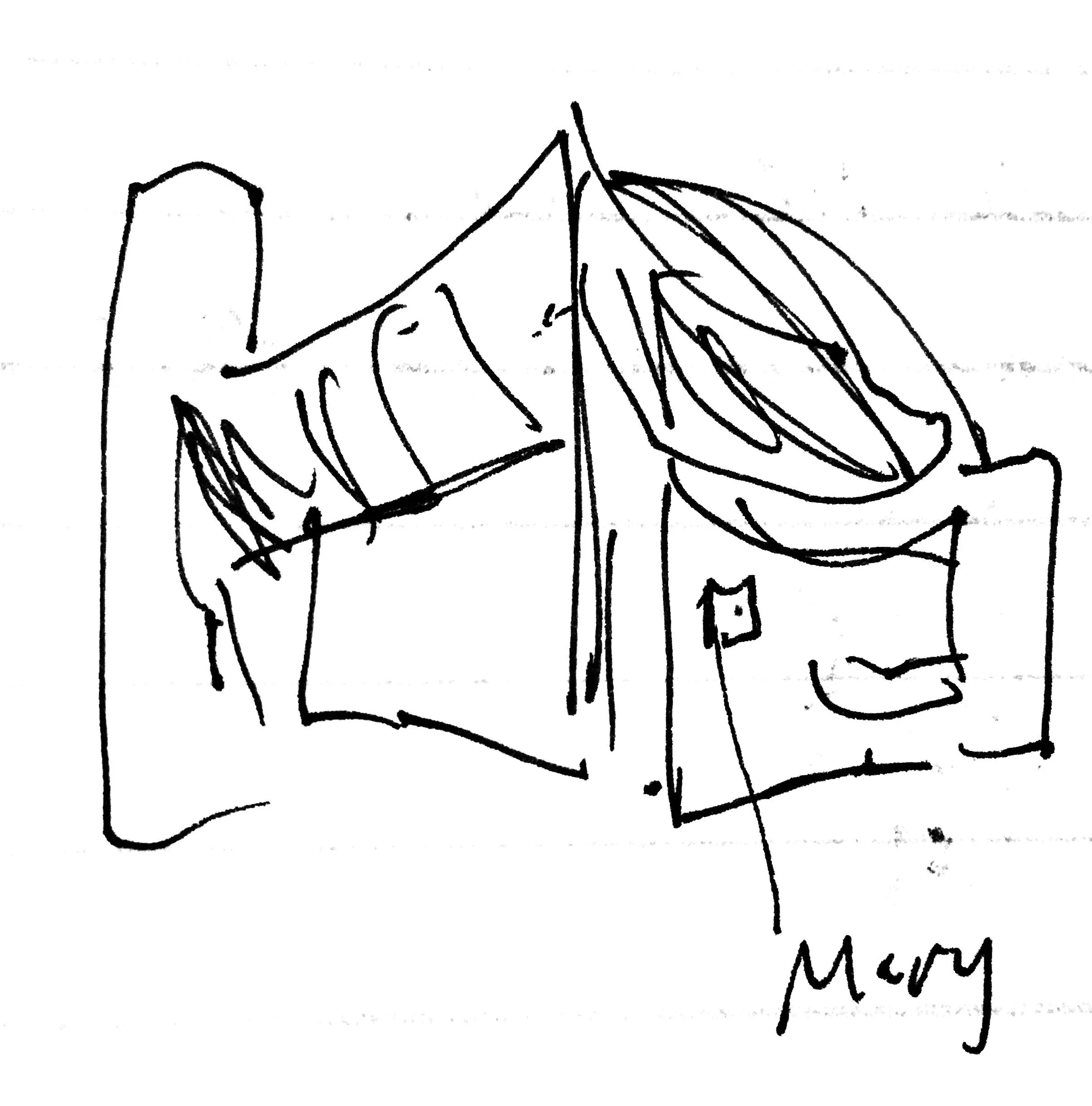 Ronchamp Chapel, France, Le Corbusier (1955). JCL