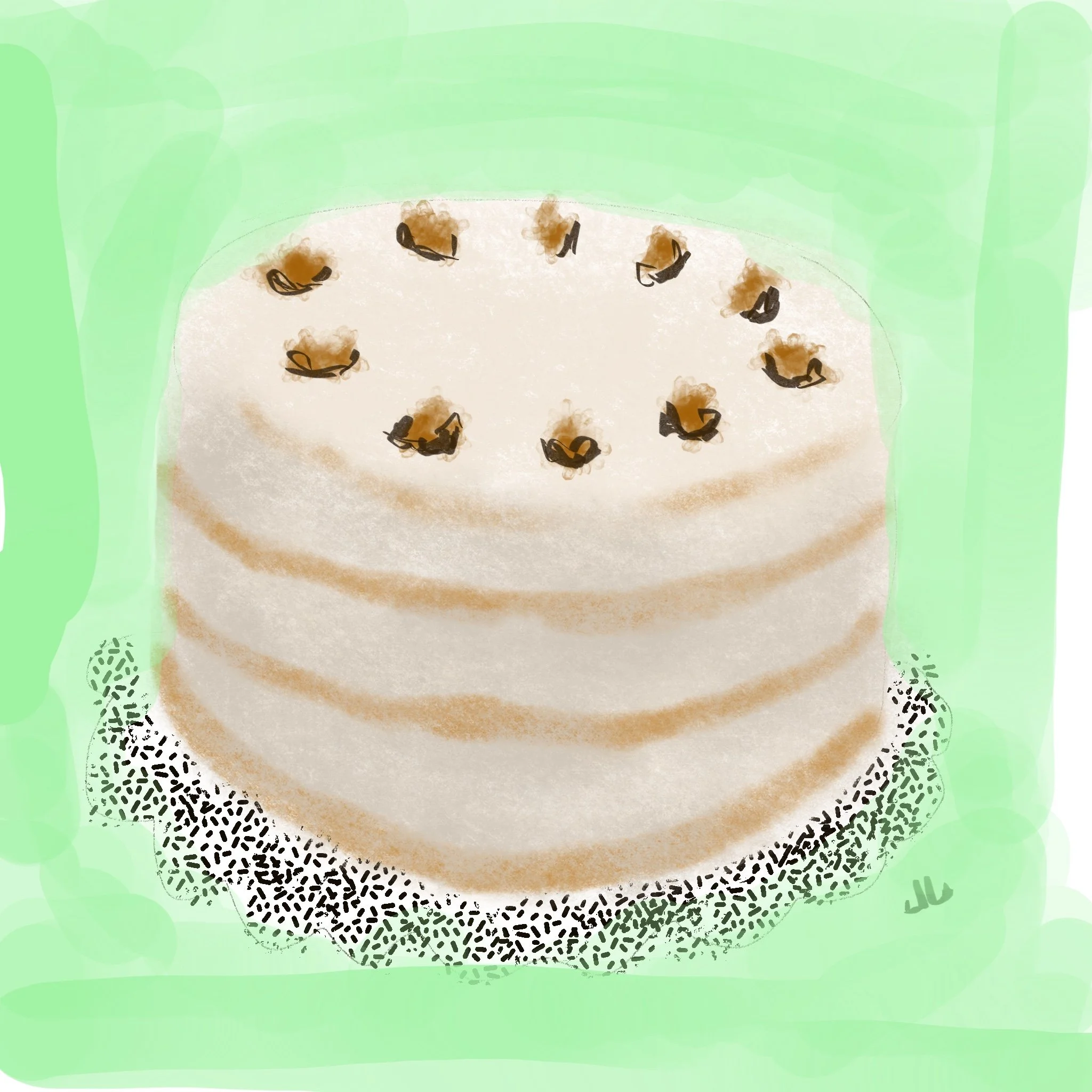 "Birthday Cake," 2021 (Digital art: created on computer, any size).
