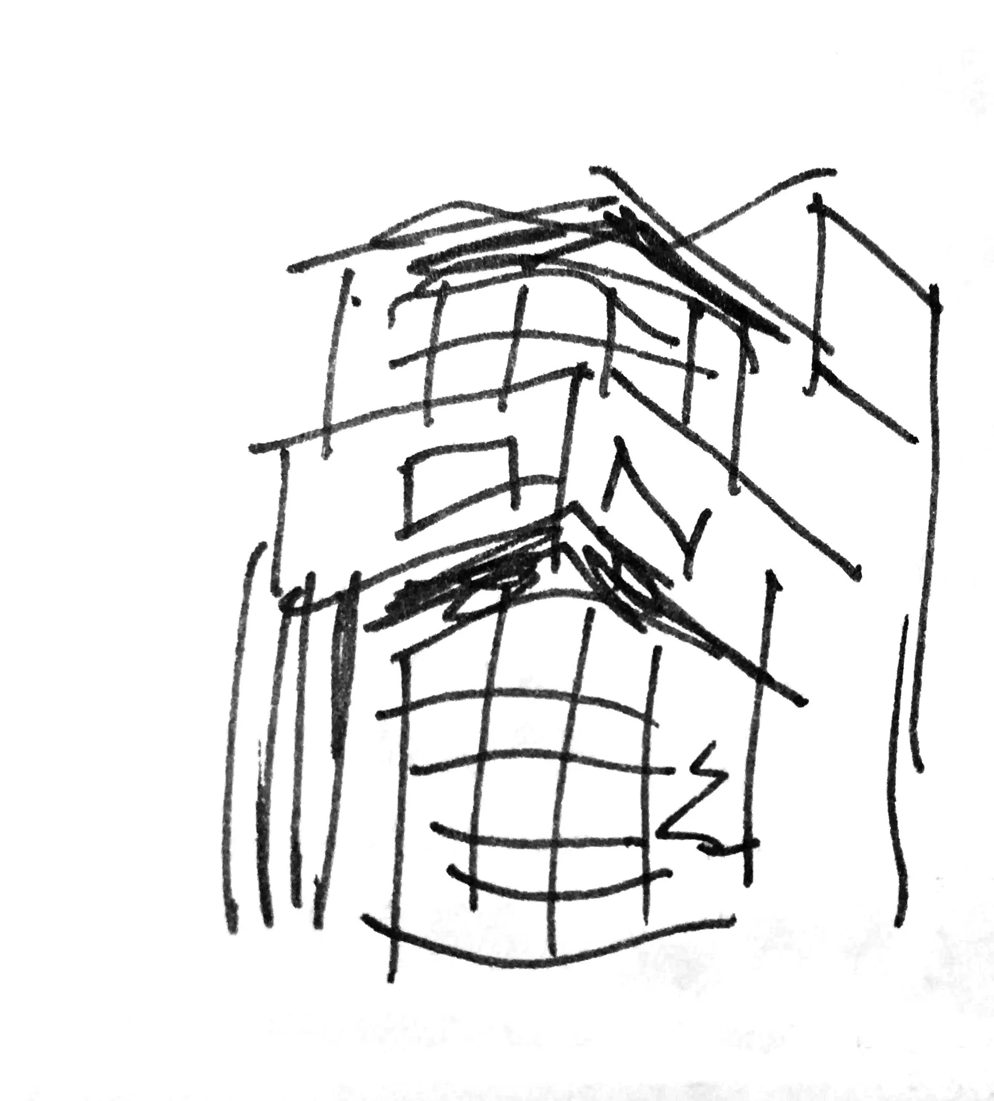 Soviet glazed cylinder corner