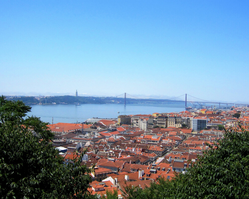 SIGHTS - View over Lisbon from the Castle Do Sao Jorge