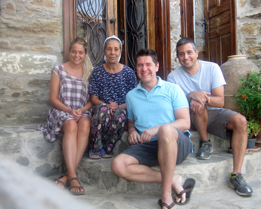 HOTEL - with the owner's daughter Nesrin and the cook/caretaker