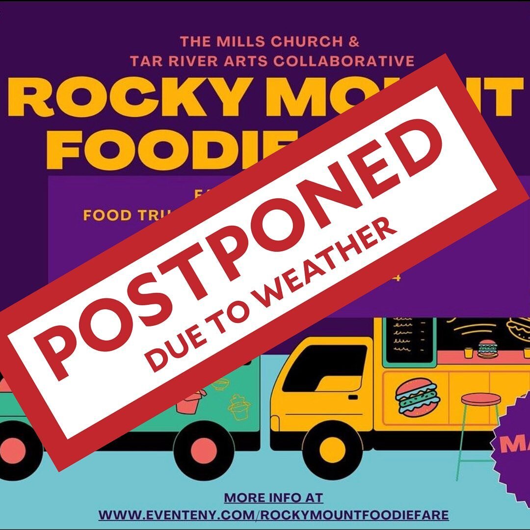 Hi friends! Unfortunately due to the weather on Saturday we&rsquo;ve had to postpone the foodie fare and art show.  Please SAVE THE DATE for April 13th for our next big event!  We can&rsquo;t wait to see you!