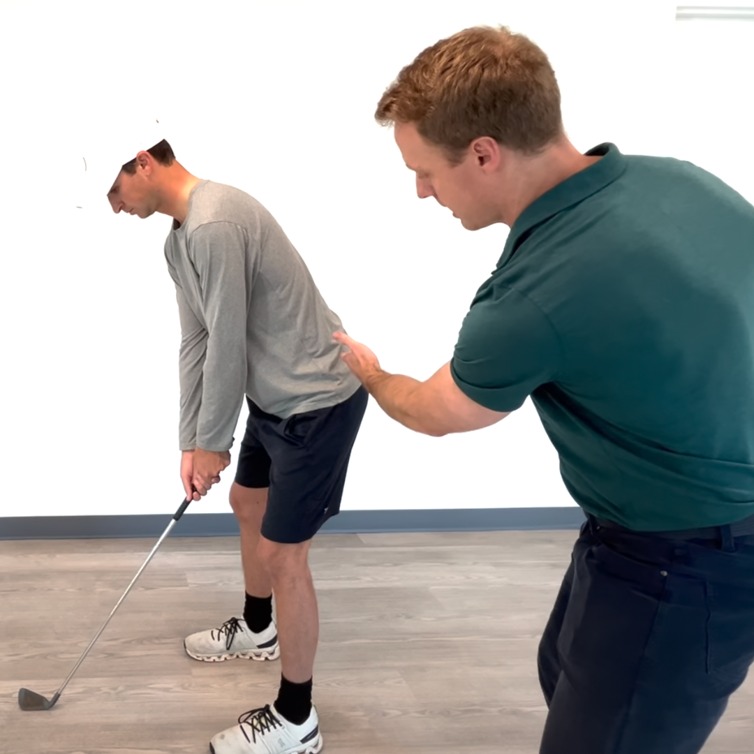 Manual therapy to restore the mobility behind a powerful golf turn. TPI Certified, CFMT care for golfers in Charlotte
