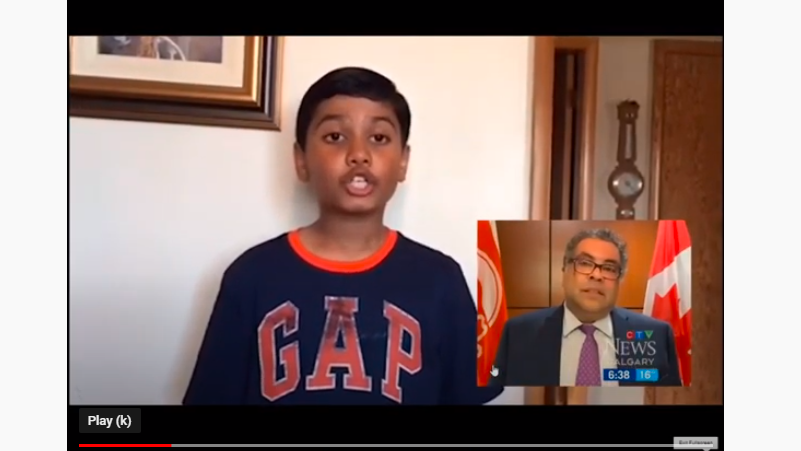 Aadi Asks Mayor Nenshi a Covid-19 Question