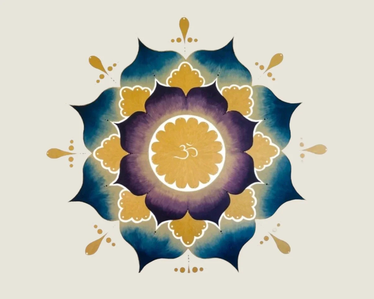 Hand painted logo for Queenstown Yoga Collective