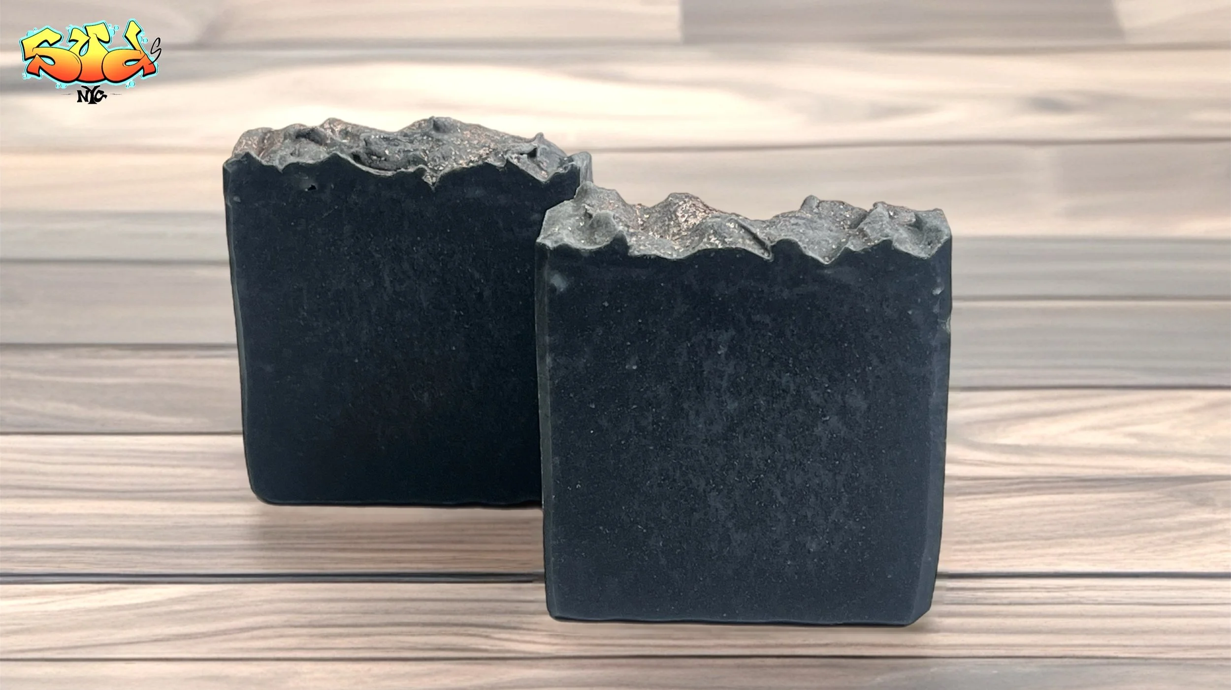 Charcoal soap texture detail