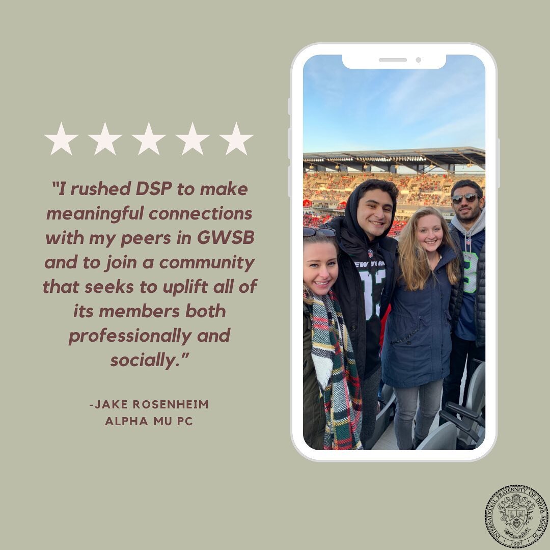 Here&rsquo;s what our brothers have to say about why they rushed DSP! 

Reminder: our last information session is tonight! In order to rush DSP, you must attend one info session. DM us with any questions!
