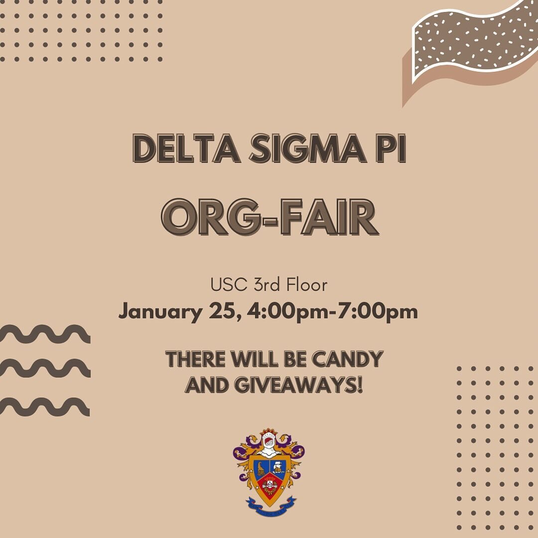 did I hear ORG FAIR??? Come find us today, 3rd floor of USC for some candy and giveaways!!