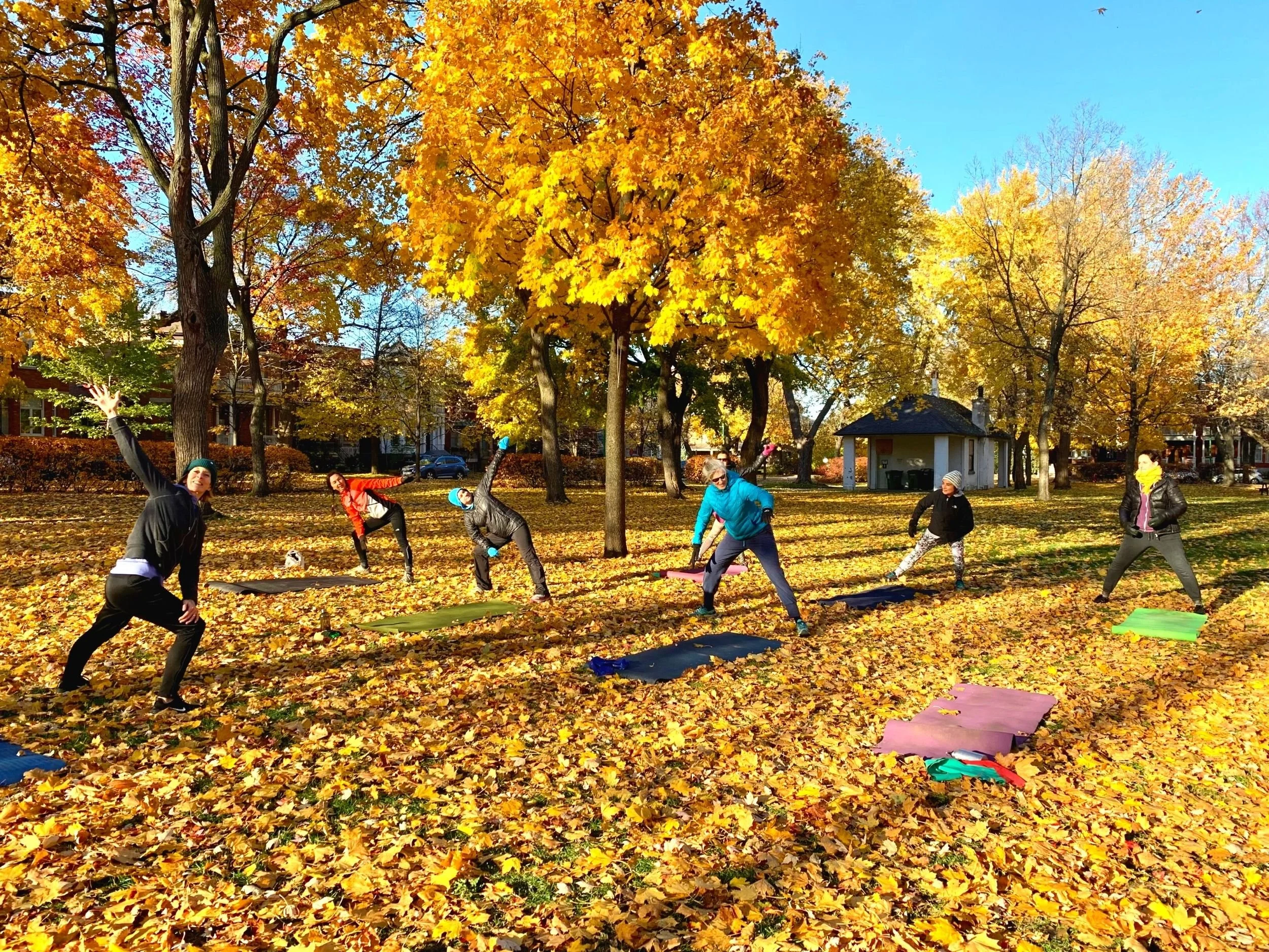 (Photos from previous outdoor classes. The 2026 Spring Session will take place in a dance studio.)