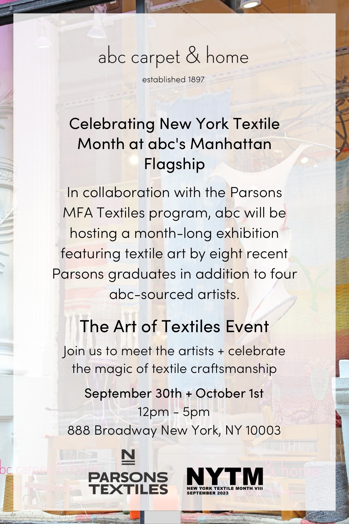 Exhibitions — New York Textile Month