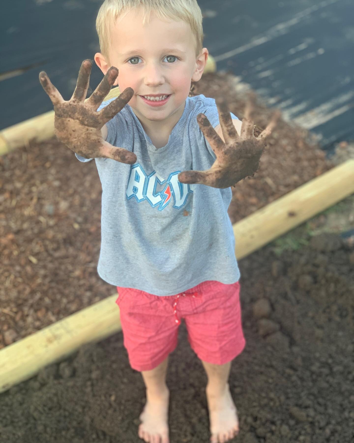 He cut his finger on something and it was bleeding. He said &ldquo;mom, look. It&rsquo;s like the dirt is a lid to my blood. My finger stopped bleeding when I put it in the dirt.&rdquo; 

#littleboys #playinthedirt #gardensofinstagram #zone7 #cutflow