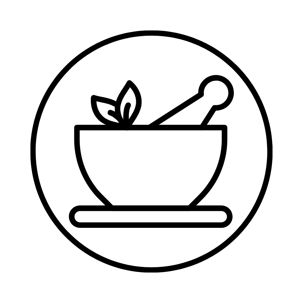 herbs in a mortor icon