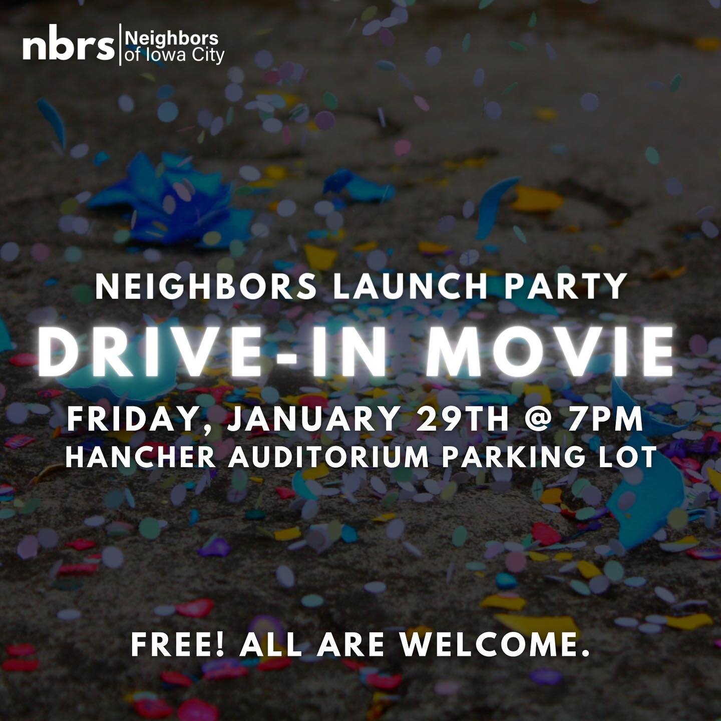 You&rsquo;re invited! And we know you&rsquo;re not doing anything else, so you might as well come. 

Spread the word! Open to all ages. 🎉✨

#NeighborsLaunch #LoveYourNeighbor #IowaCity