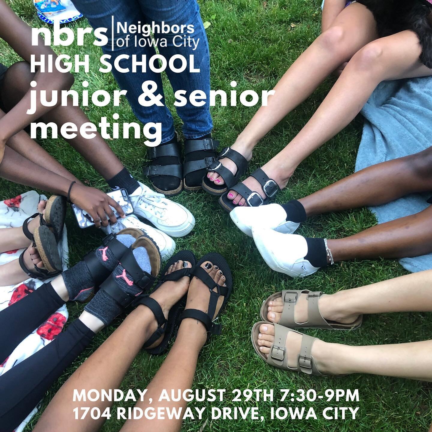 High school juniors and seniors, you&rsquo;re invited to come hang out with the mentors tonight as we make plans for Neighbors! 🎉🎉 Snacks provided. DM us with questions.