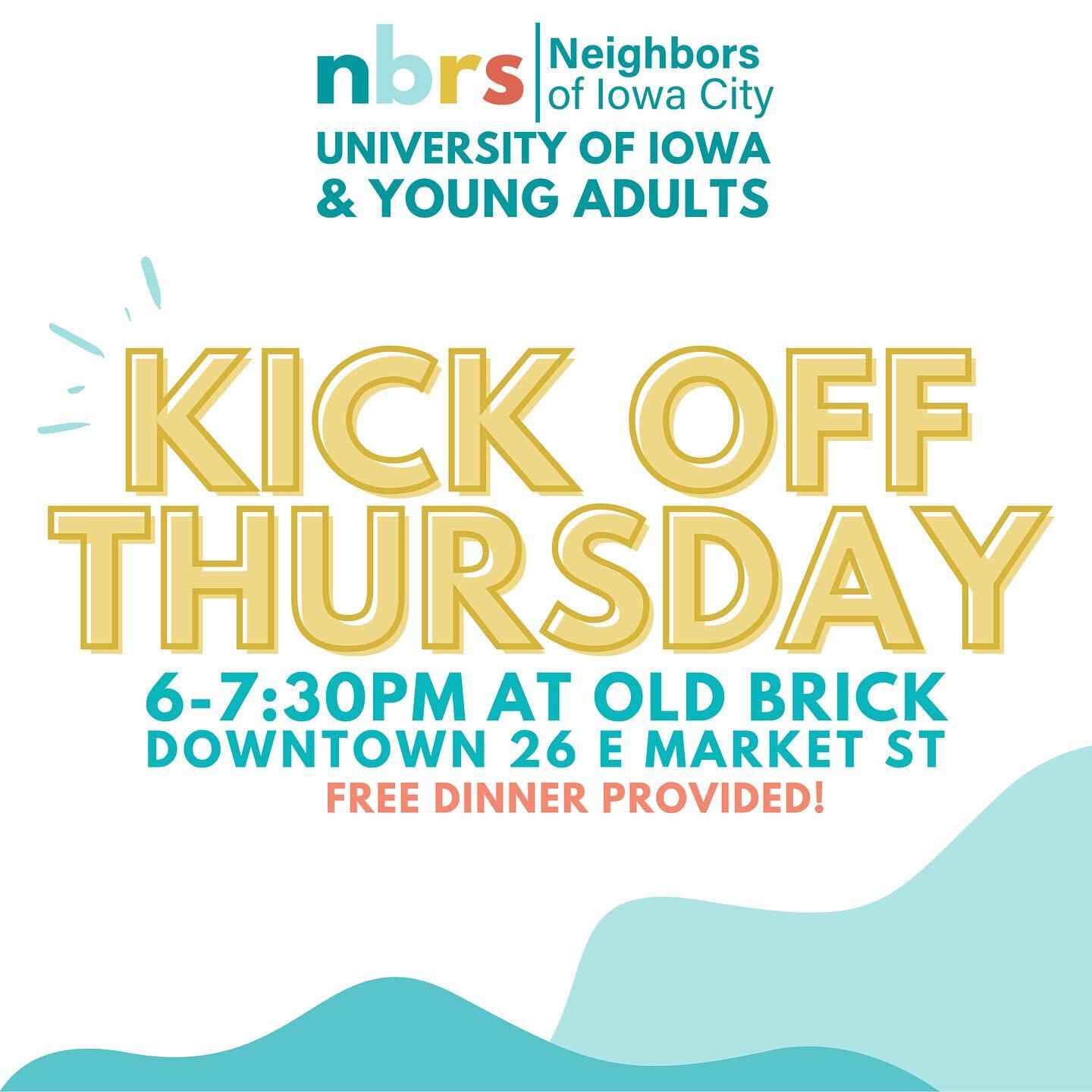 NEIGHBORS COLLEGE TONIGHT 🙌🎉✨ free dinner provided!

For all college students and young adults! 6-7:30pm @ Old Brick. 26 E Market St. Free parking in the lot if you&rsquo;re driving!

Come as you are. 
Find belonging. 
Love your neighbor.

Who are 