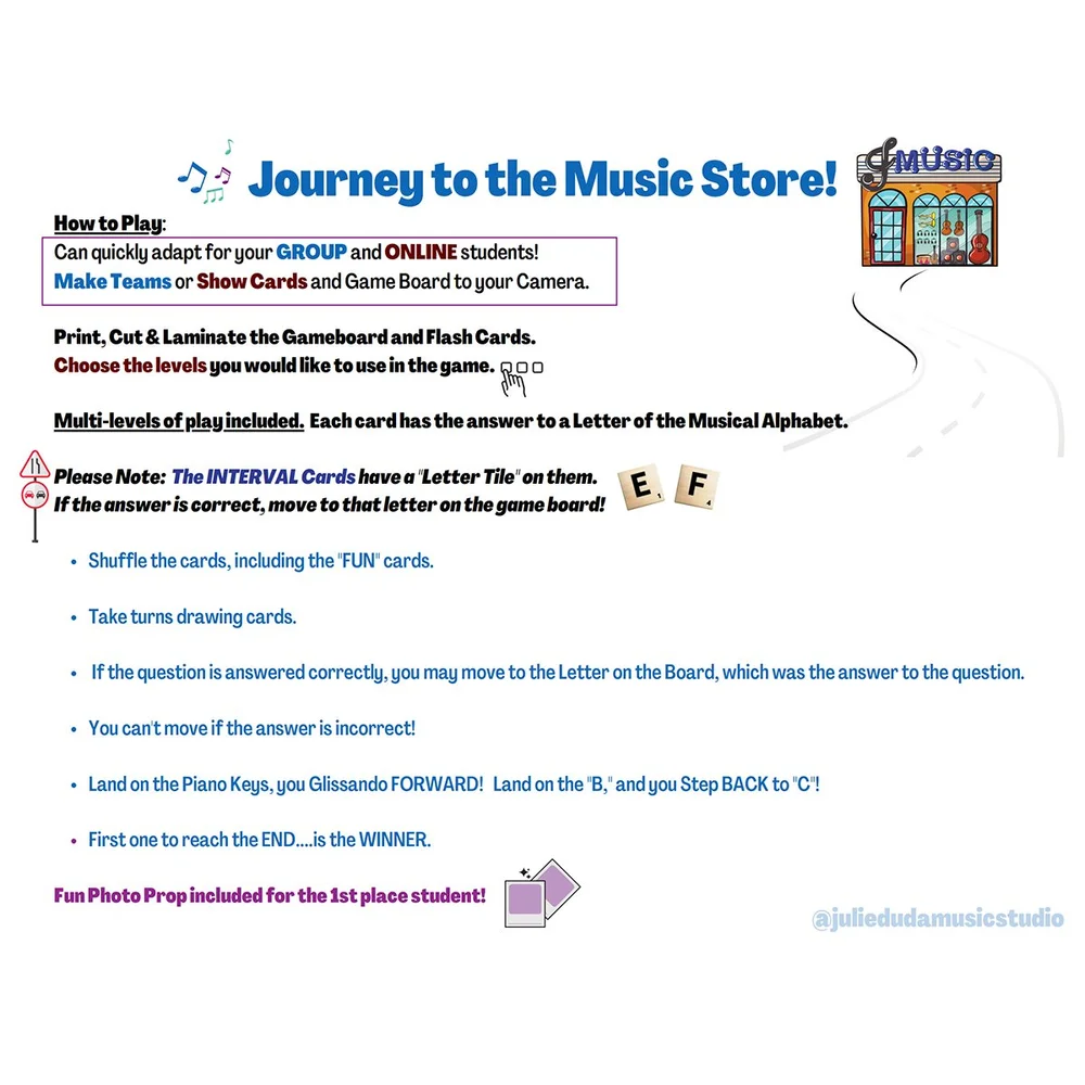 🎼 Journey to the Music Store! — Julie Duda Music Studio