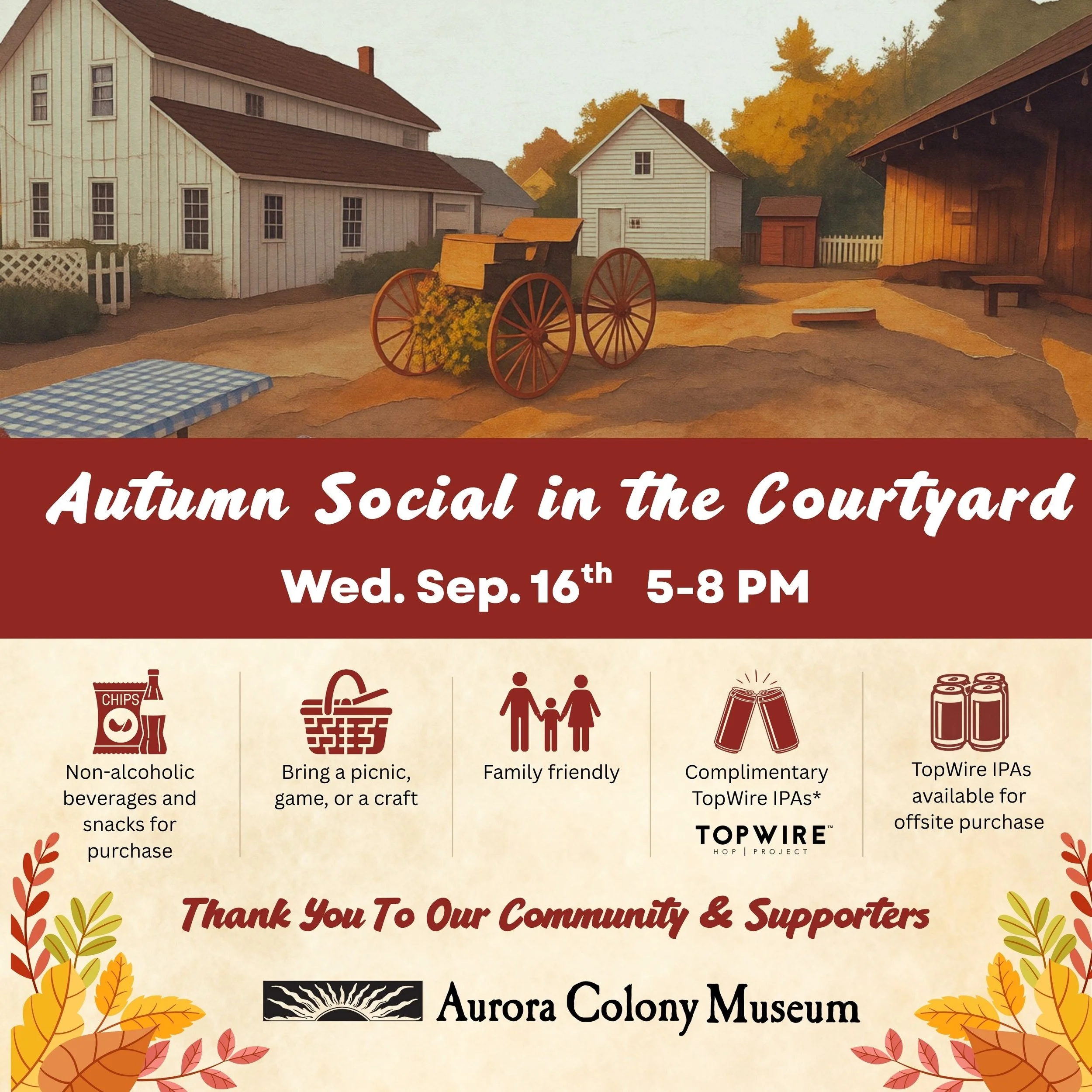 Autumn Social in the Courtyard