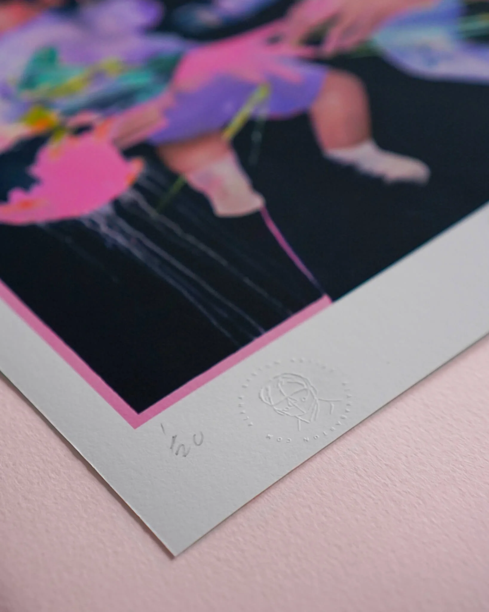 ‘Fleur' Giclee print closeup