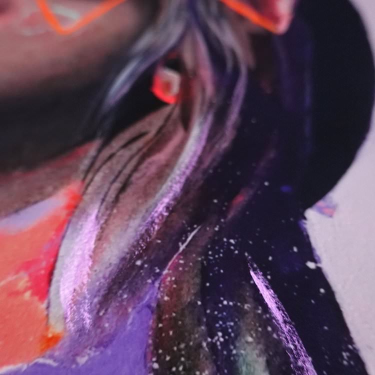 'Eclipse' Giclee print closeup