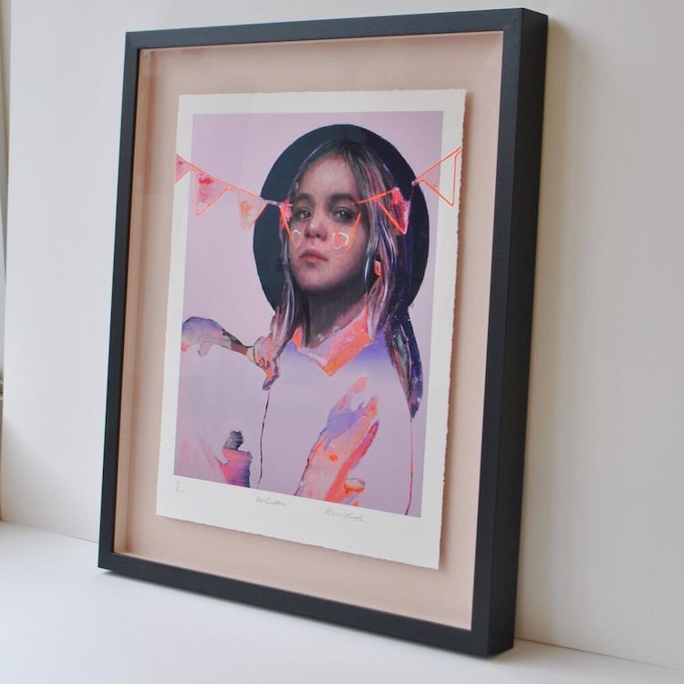'Eclipse' Giclee print in frame