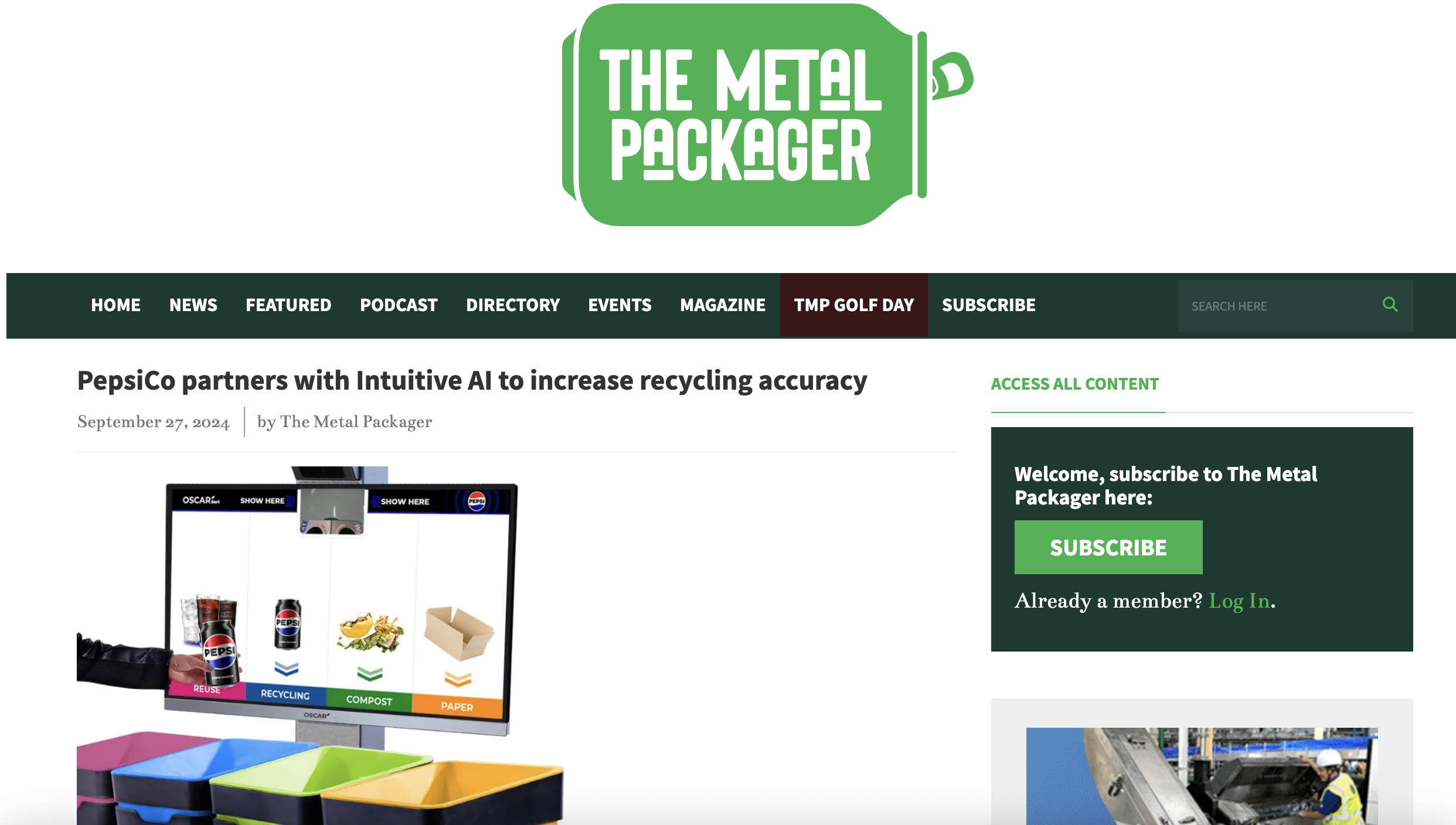 Oscar Sort AI Recycling Assistant