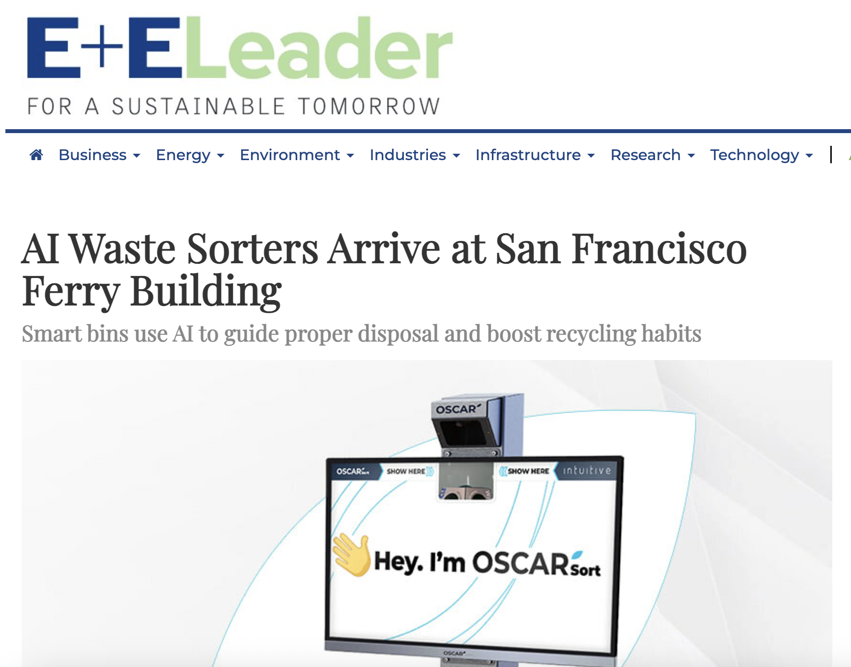 Oscar Sort AI Recycling Assistant