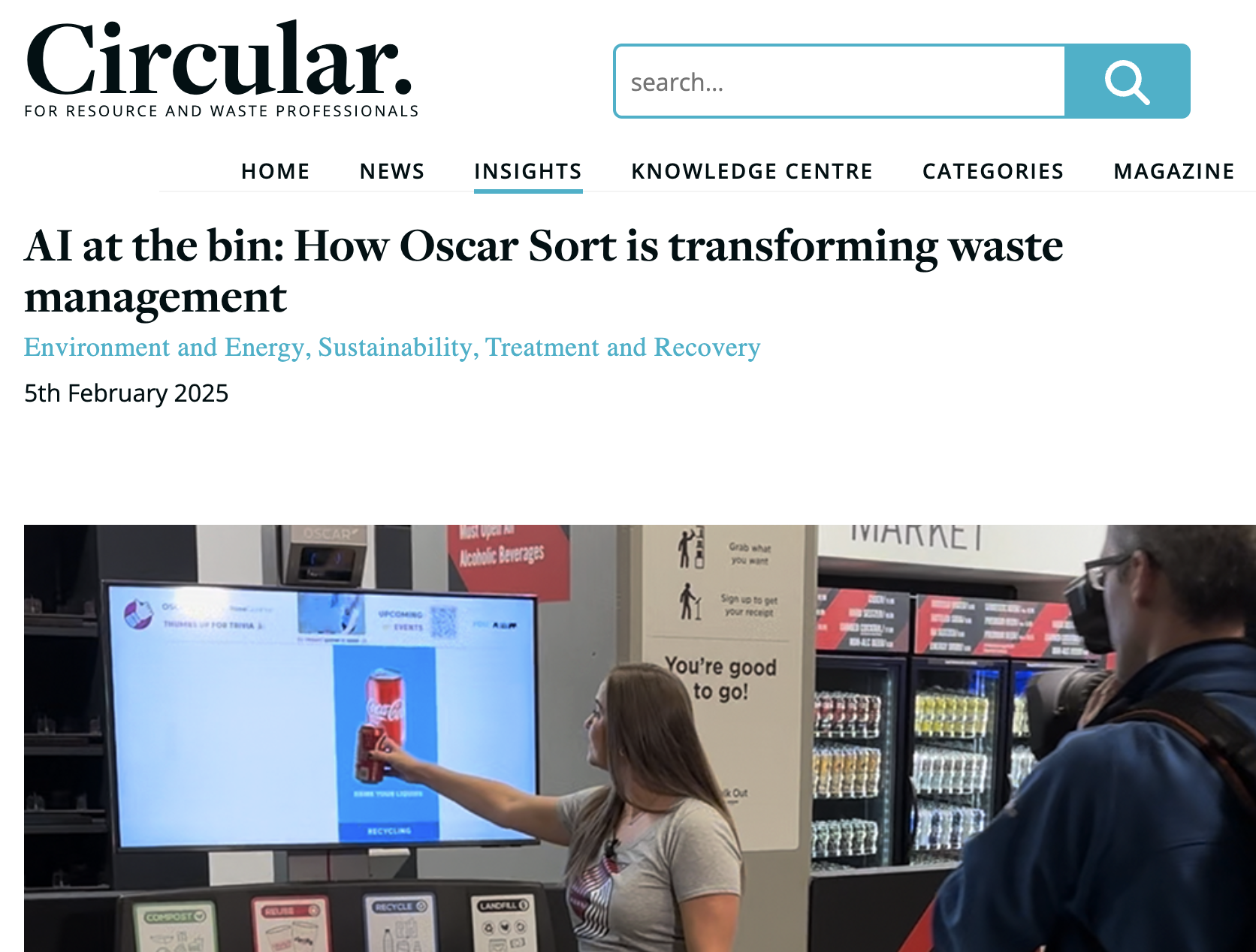Oscar Sort AI Recycling Assistant