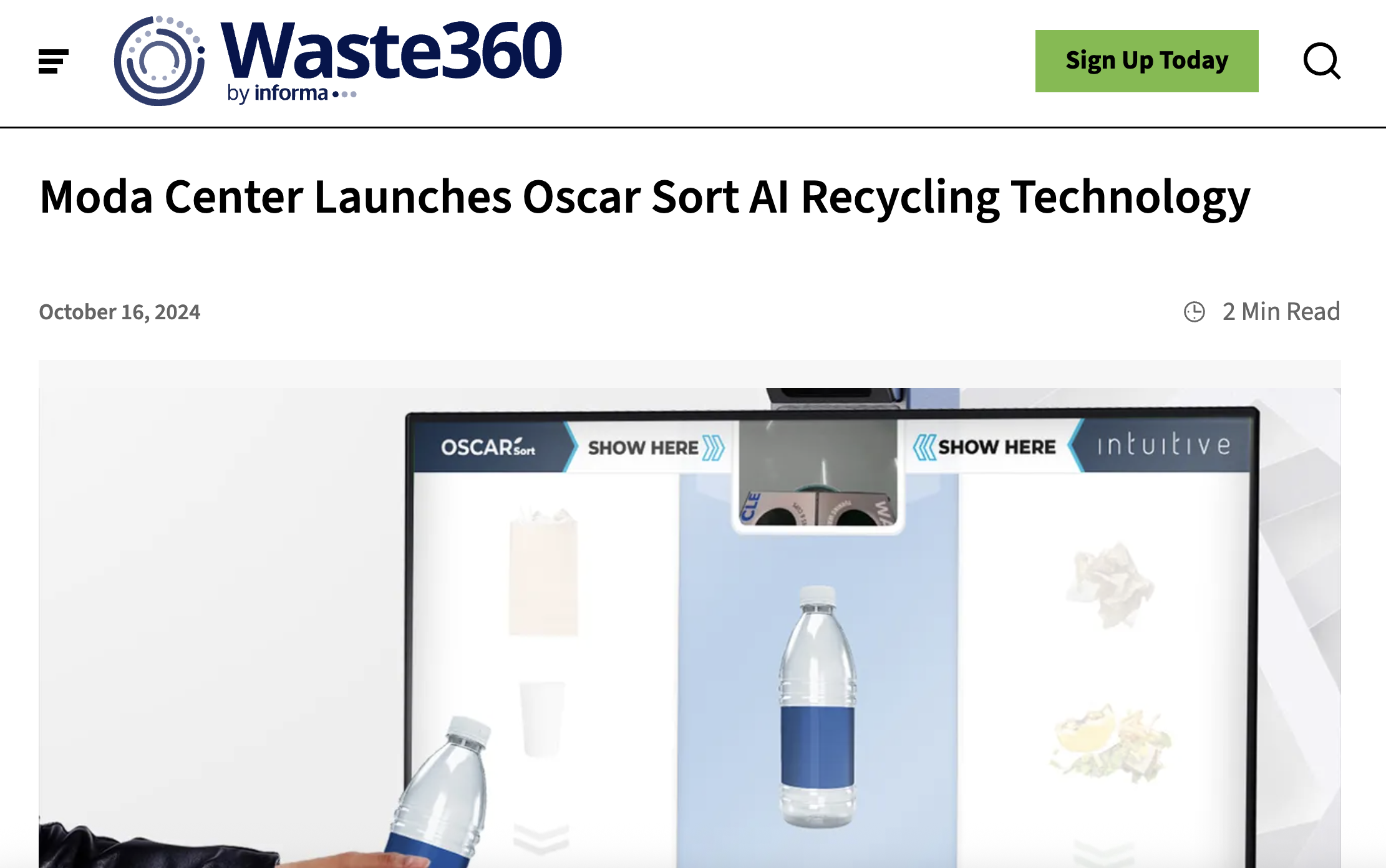 Oscar Sort AI Recycling Assistant