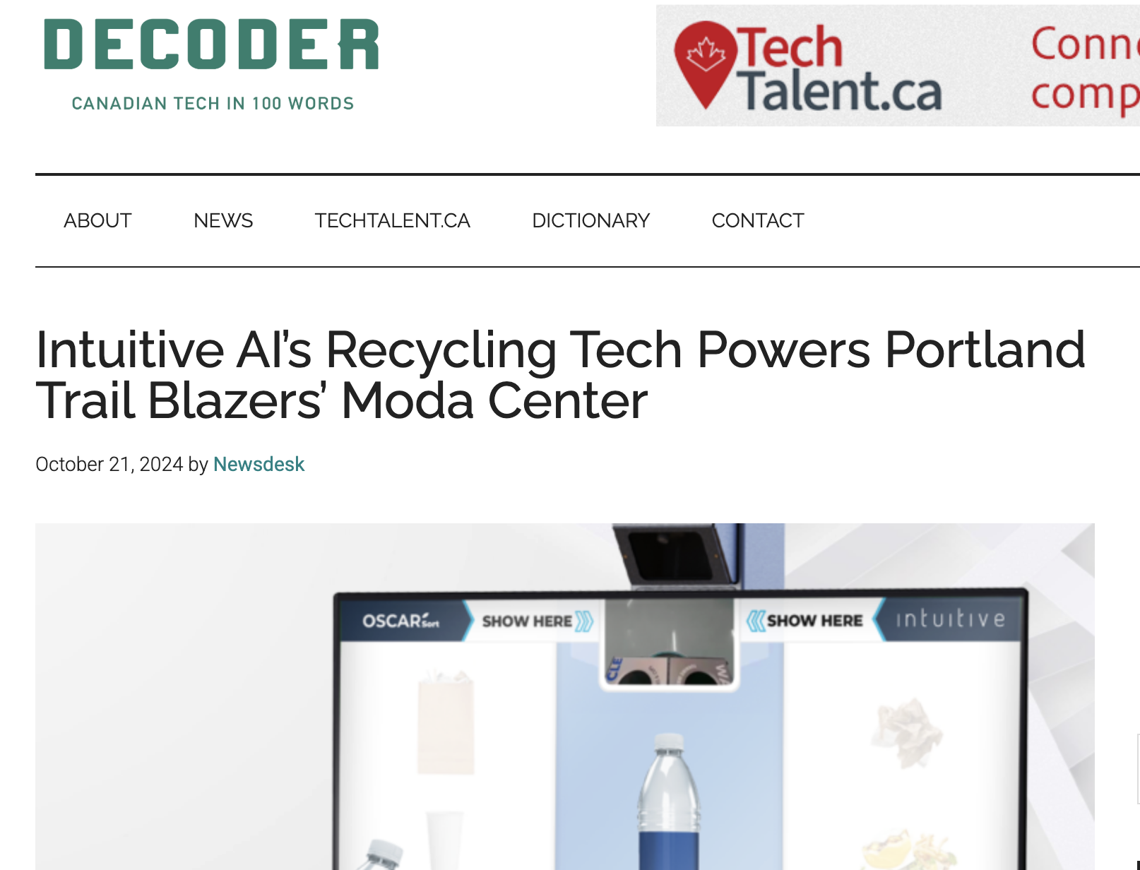 Oscar Sort AI Recycling Assistant