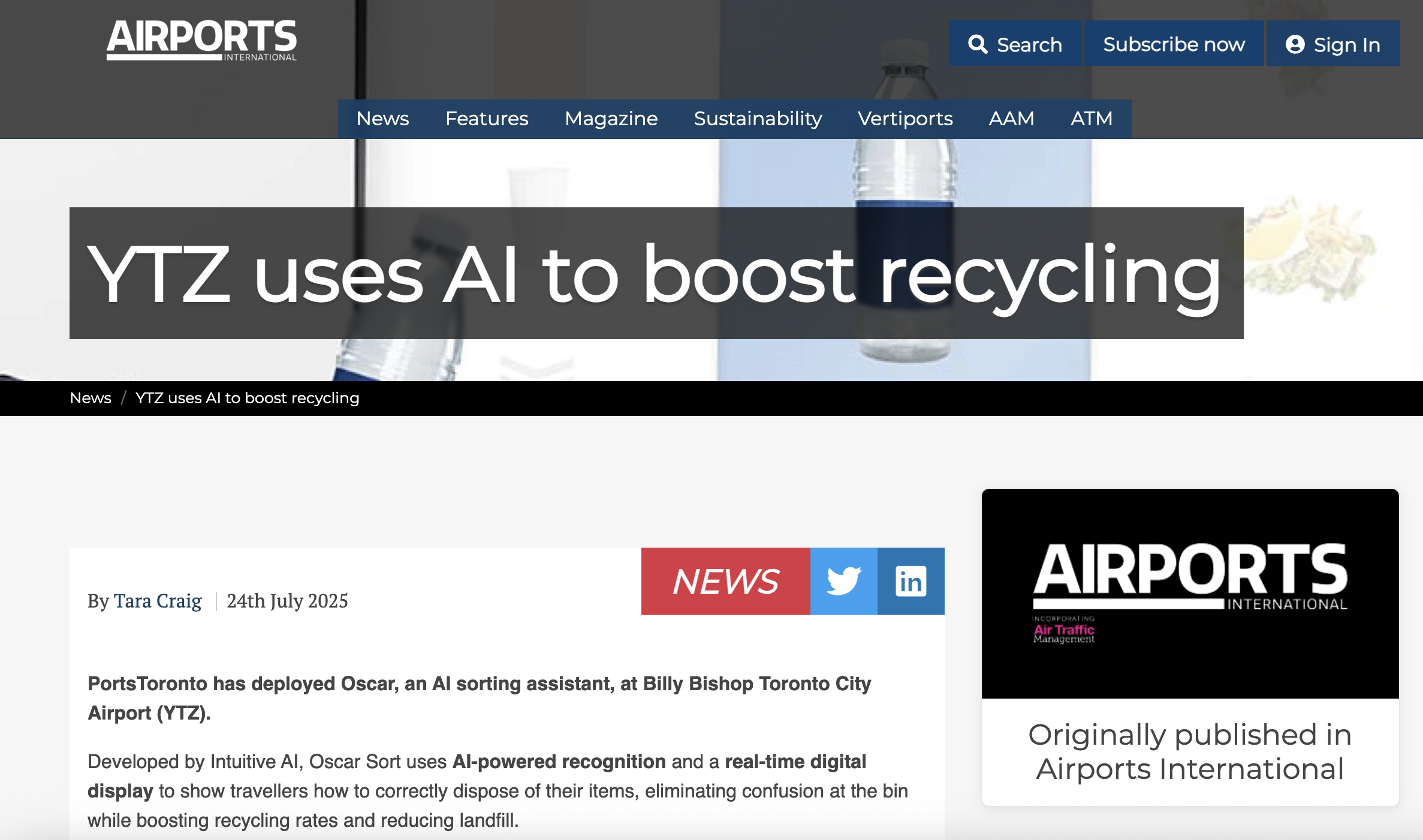 Oscar Sort AI Recycling Assistant