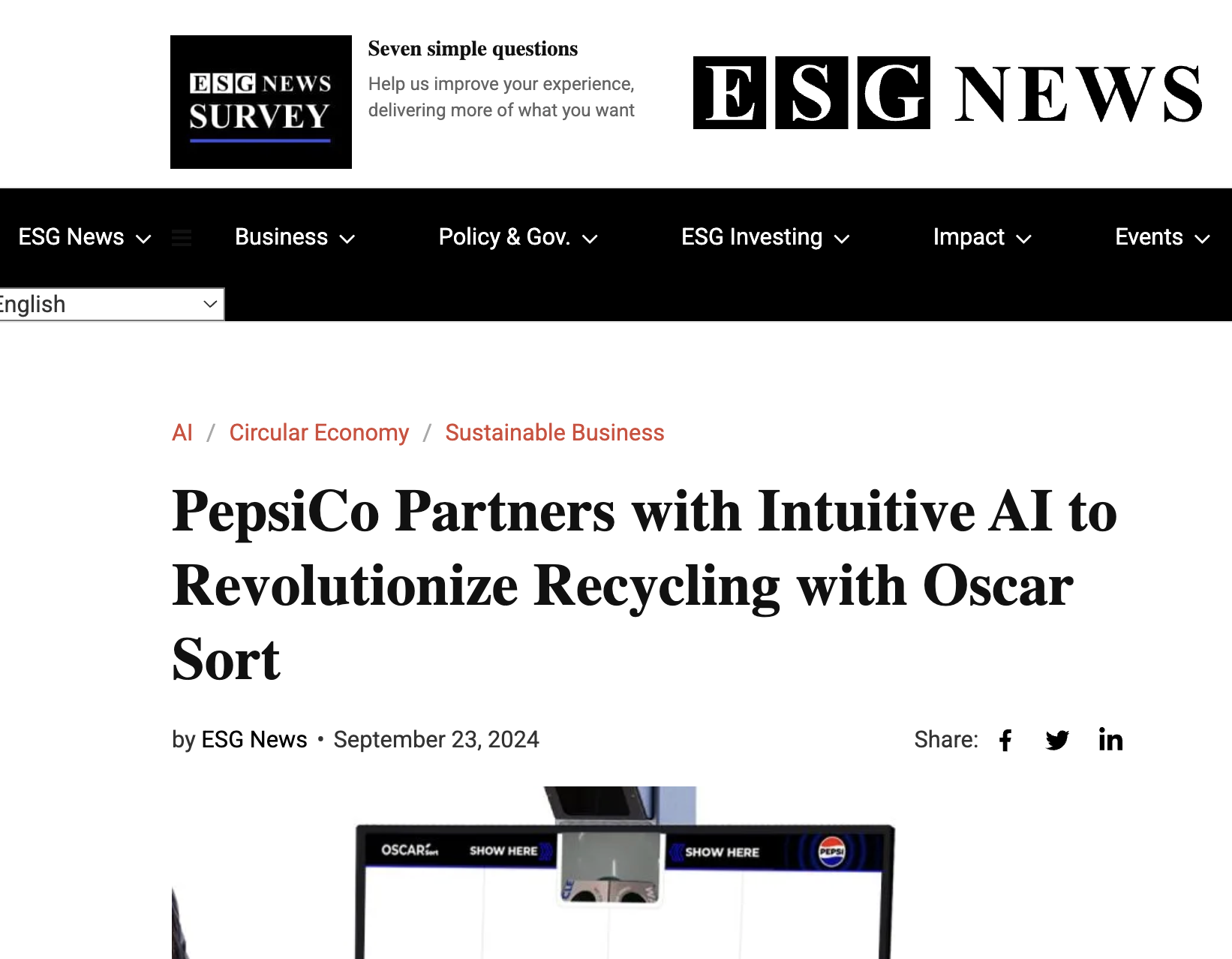 Oscar Sort AI Recycling Assistant